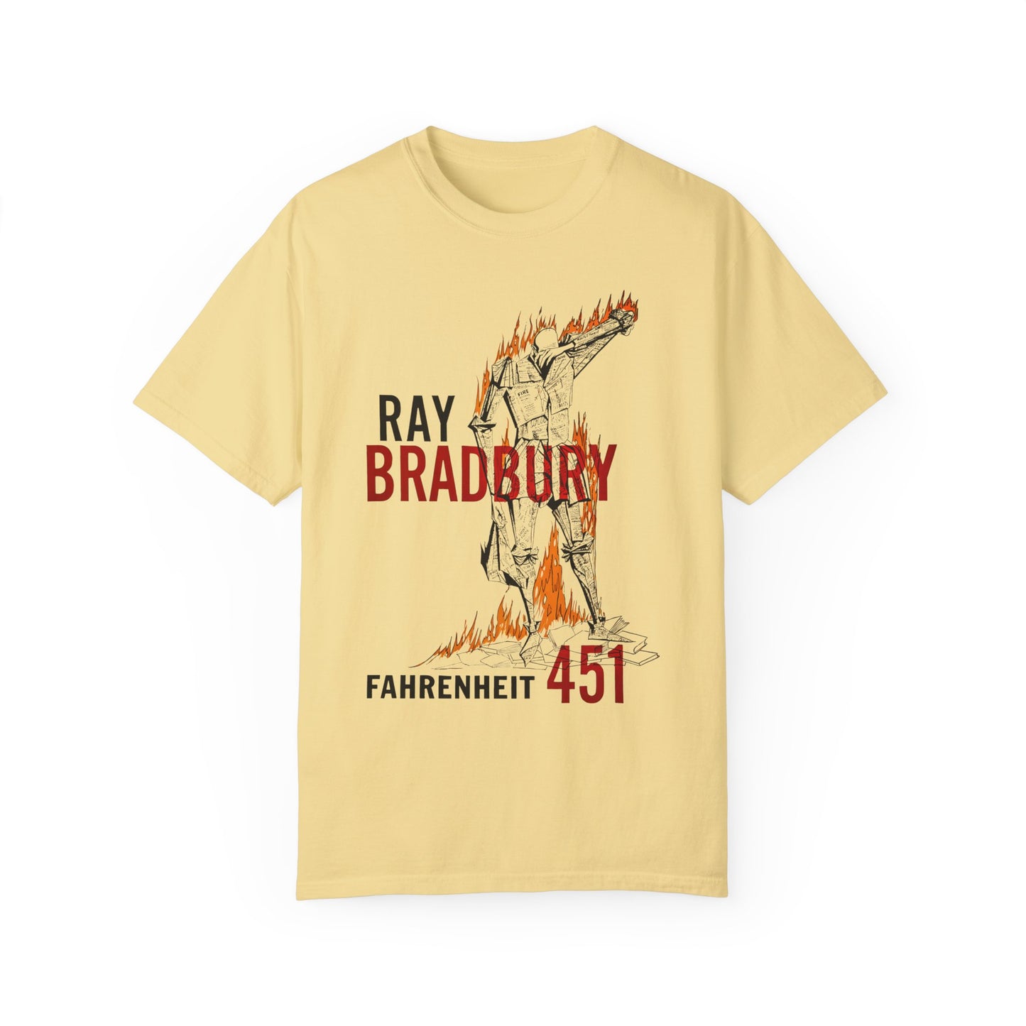 Fahrenheit 451 T Shirt, Ray Bradbury Shirt, Dystopian Shirt, Book Lovers Gift, Comfort Colors Garment-Dyed T-shirt