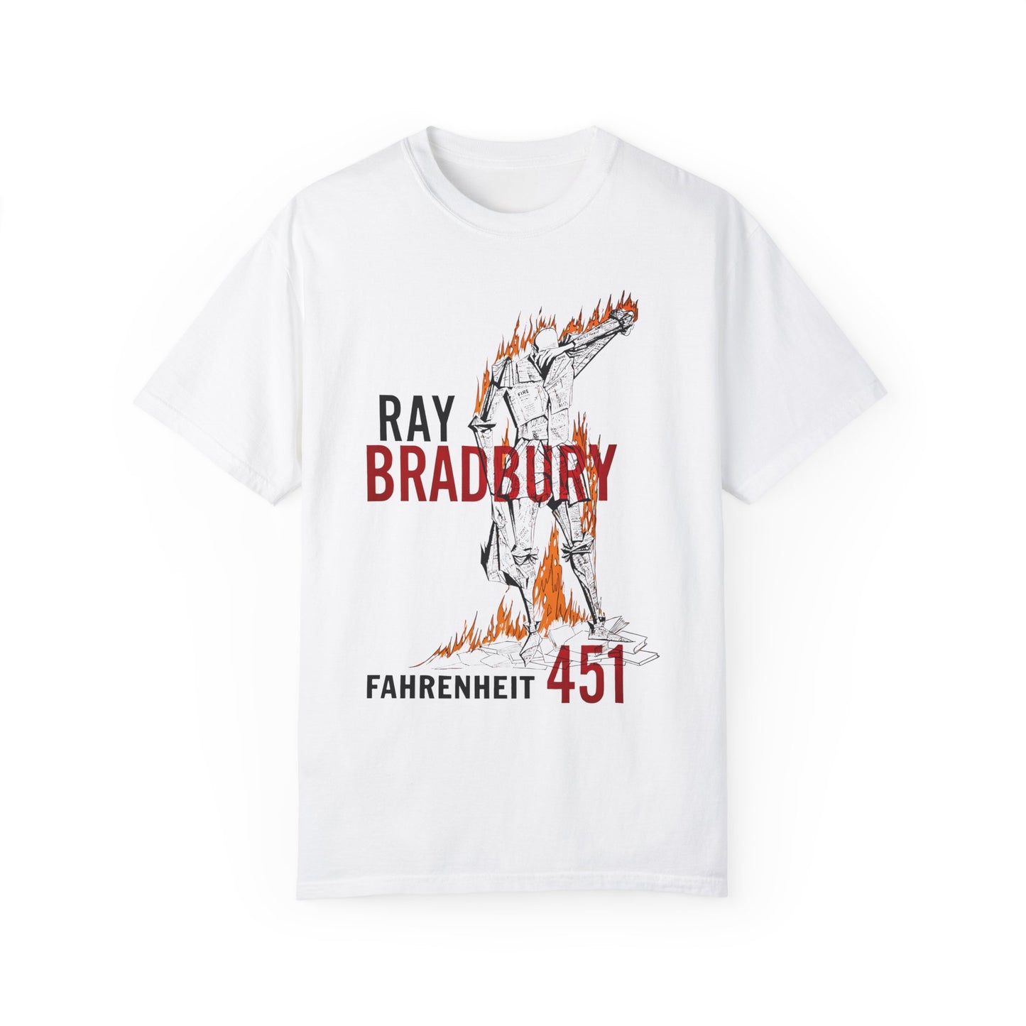 Fahrenheit 451 T Shirt, Ray Bradbury Shirt, Dystopian Shirt, Book Lovers Gift, Comfort Colors Garment-Dyed T-shirt