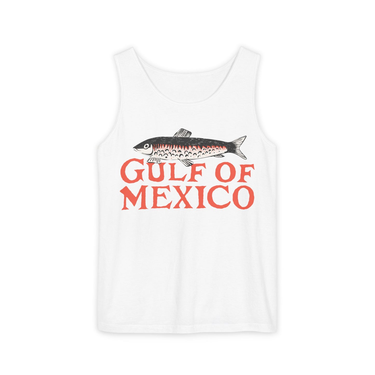 Gulf of Mexico Tank Top Comfort Colors®, Gulf of Mexico Tank, Unisex Summer Beachwear Tanks, Fisherman's Gift Tee