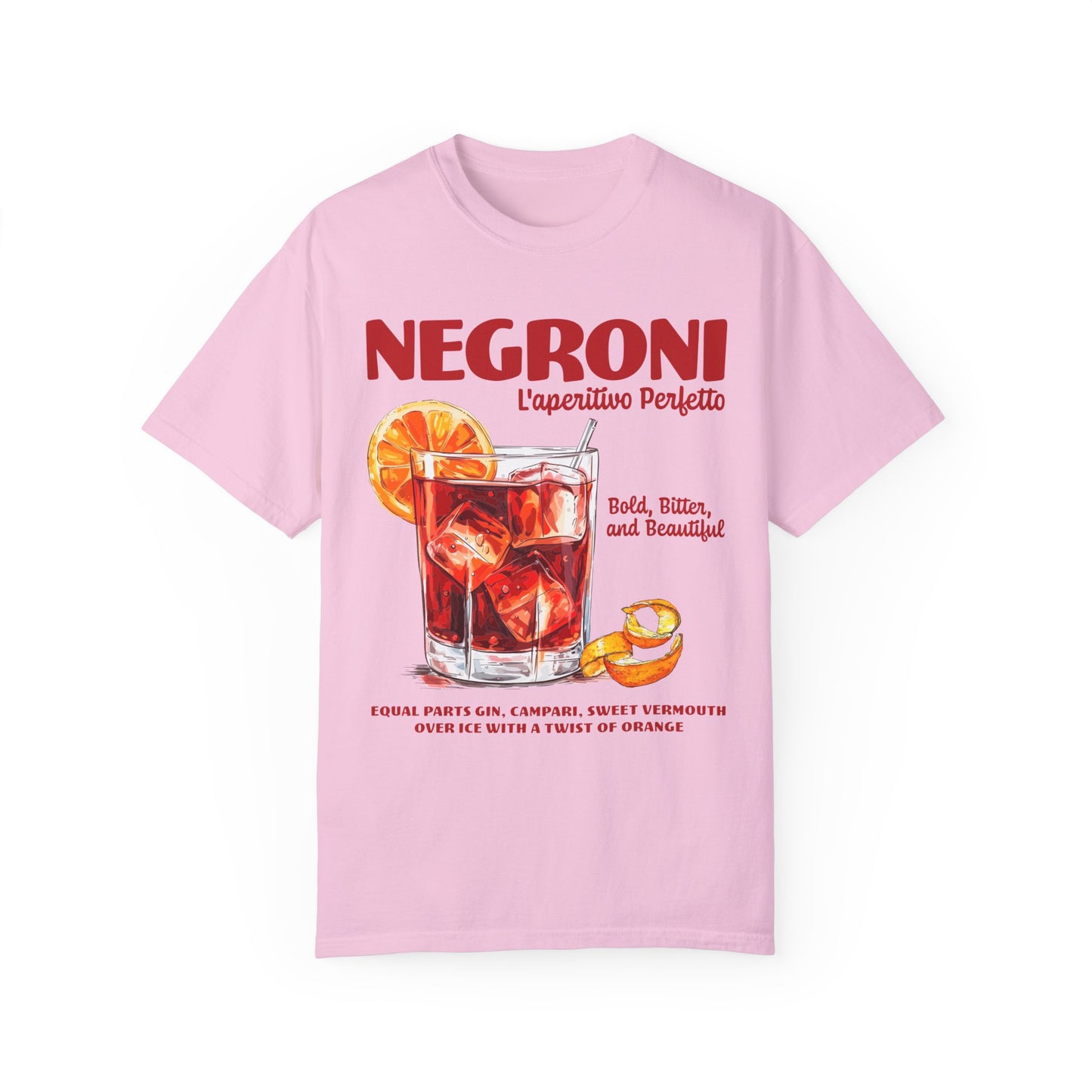 Vintage Negroni Cocktail T-Shirt - Perfect for Bar Lovers