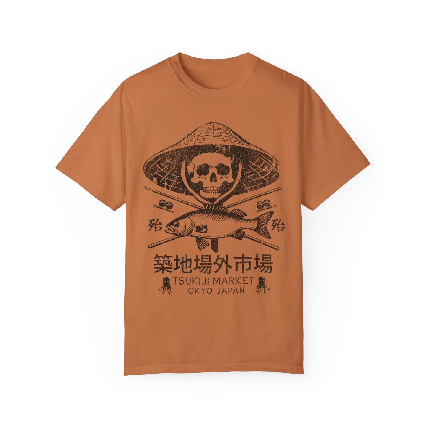 Tokyo Tsukiji Market Fish Comfort Colors® Tee, Tsukiji Fish Market Shirt, Tokyo Shirt, Tuna Shirt, Japanese Aesthetic Shirt