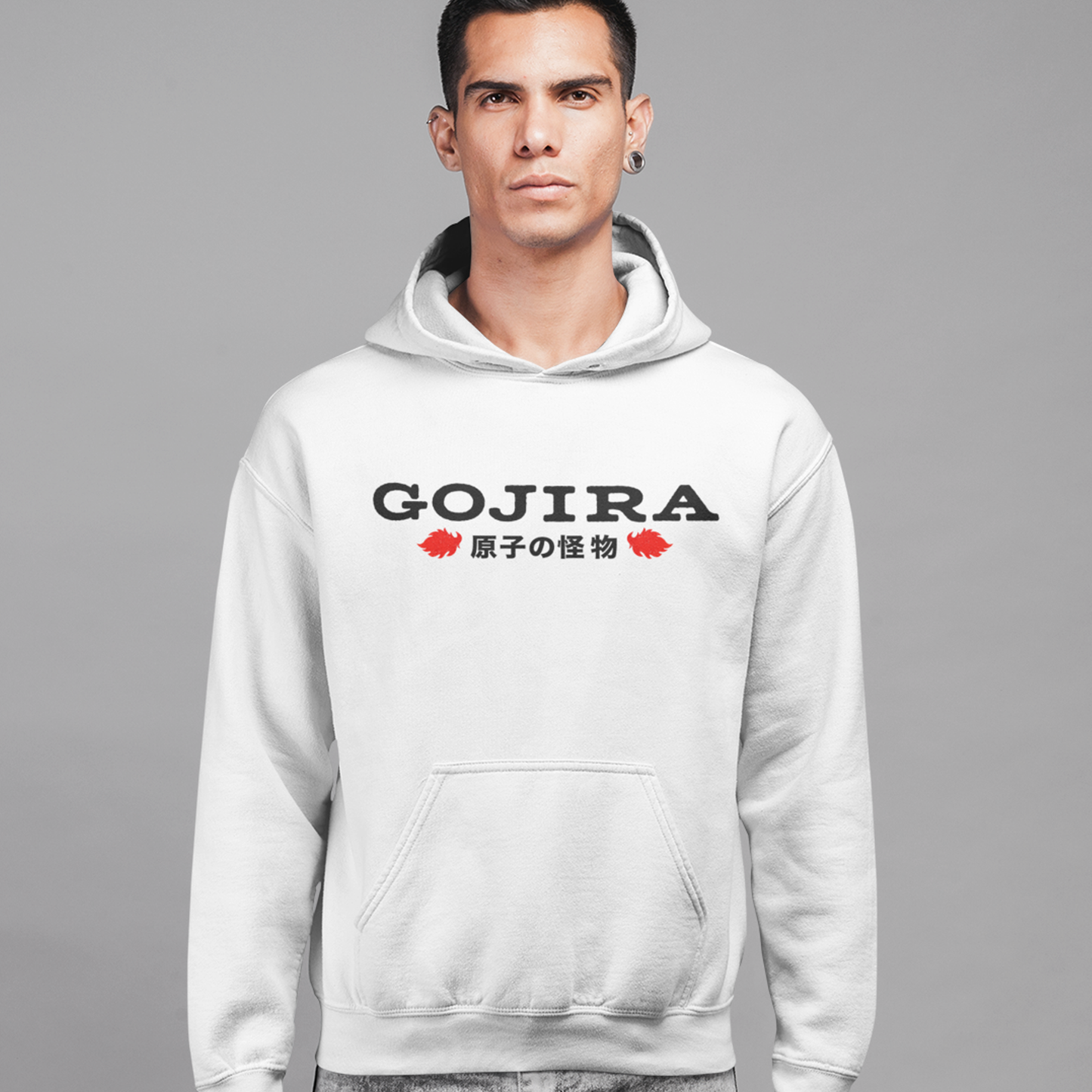 Godzilla Front and Back Graphic Hoodie, Gojira Monster Hoodie, Godzilla Hoodie Sweatshirt, Great Gift for Fans of Godzilla