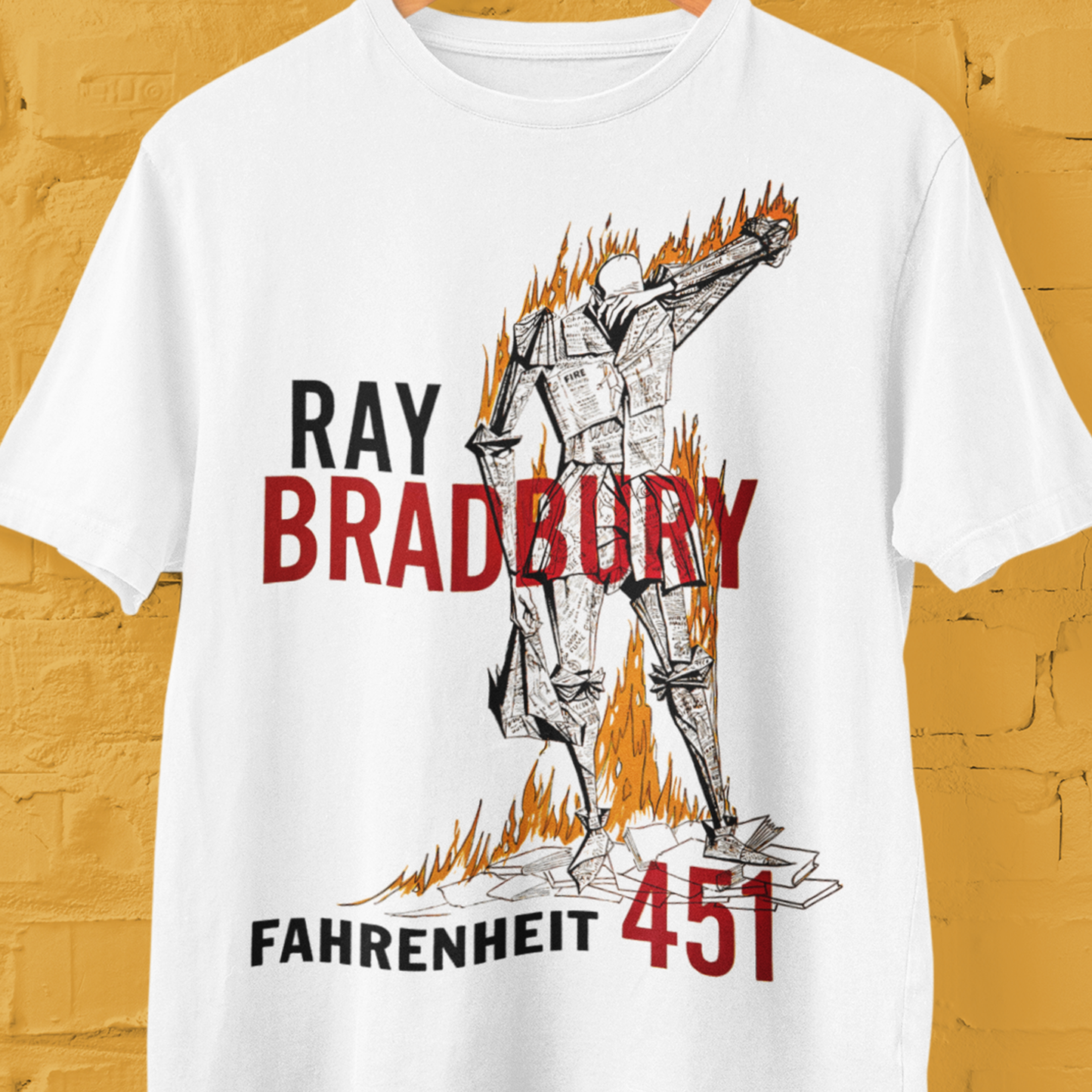 Fahrenheit 451 T Shirt, Ray Bradbury Shirt, Dystopian Shirt, Book Lovers Gift, Comfort Colors Garment-Dyed T-shirt