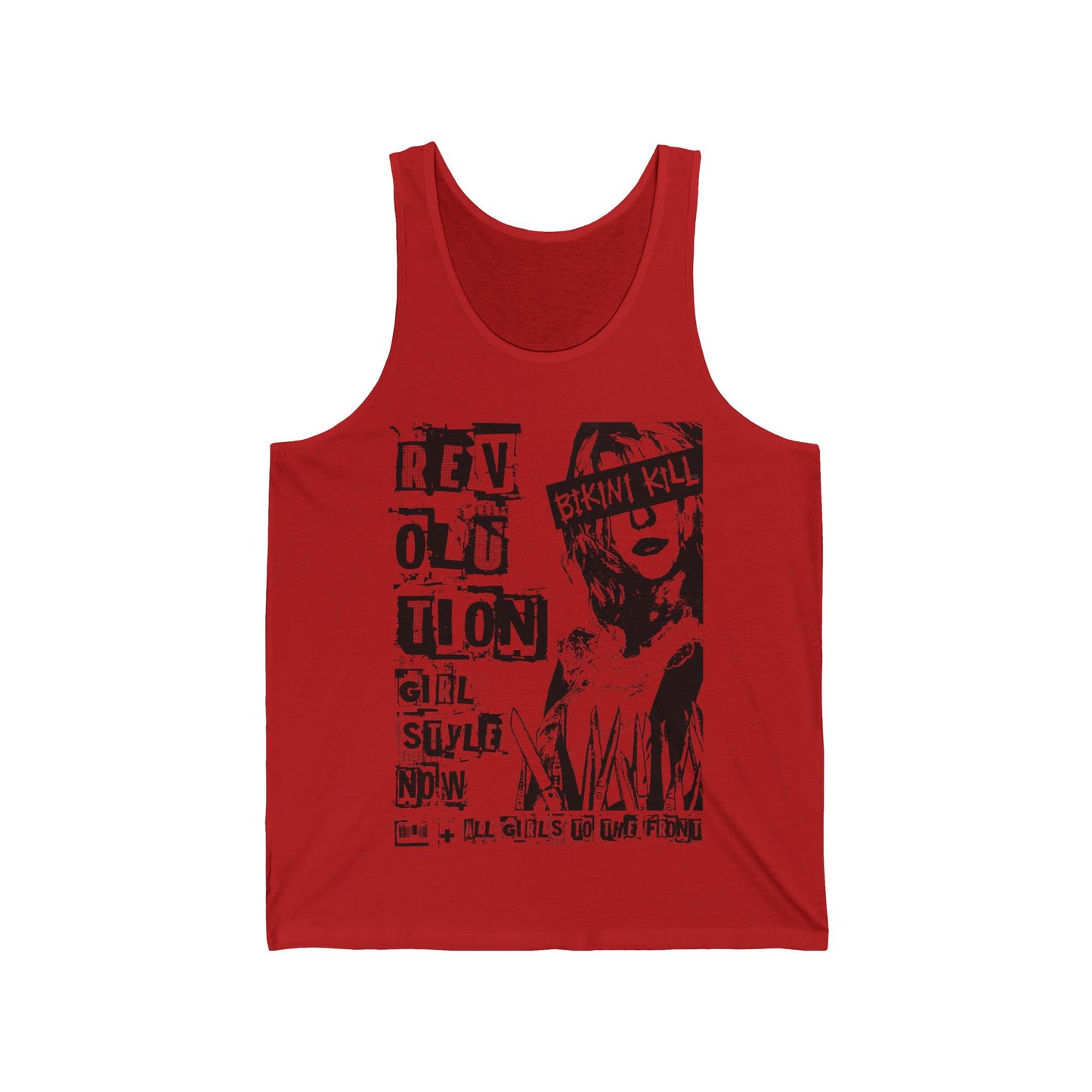 Cute Bikini Kill - Revolution Girl Style Tank Top, Feminist Punk Rock Band Tank Top, Bikini Kill Bella Canvas® Tank Top