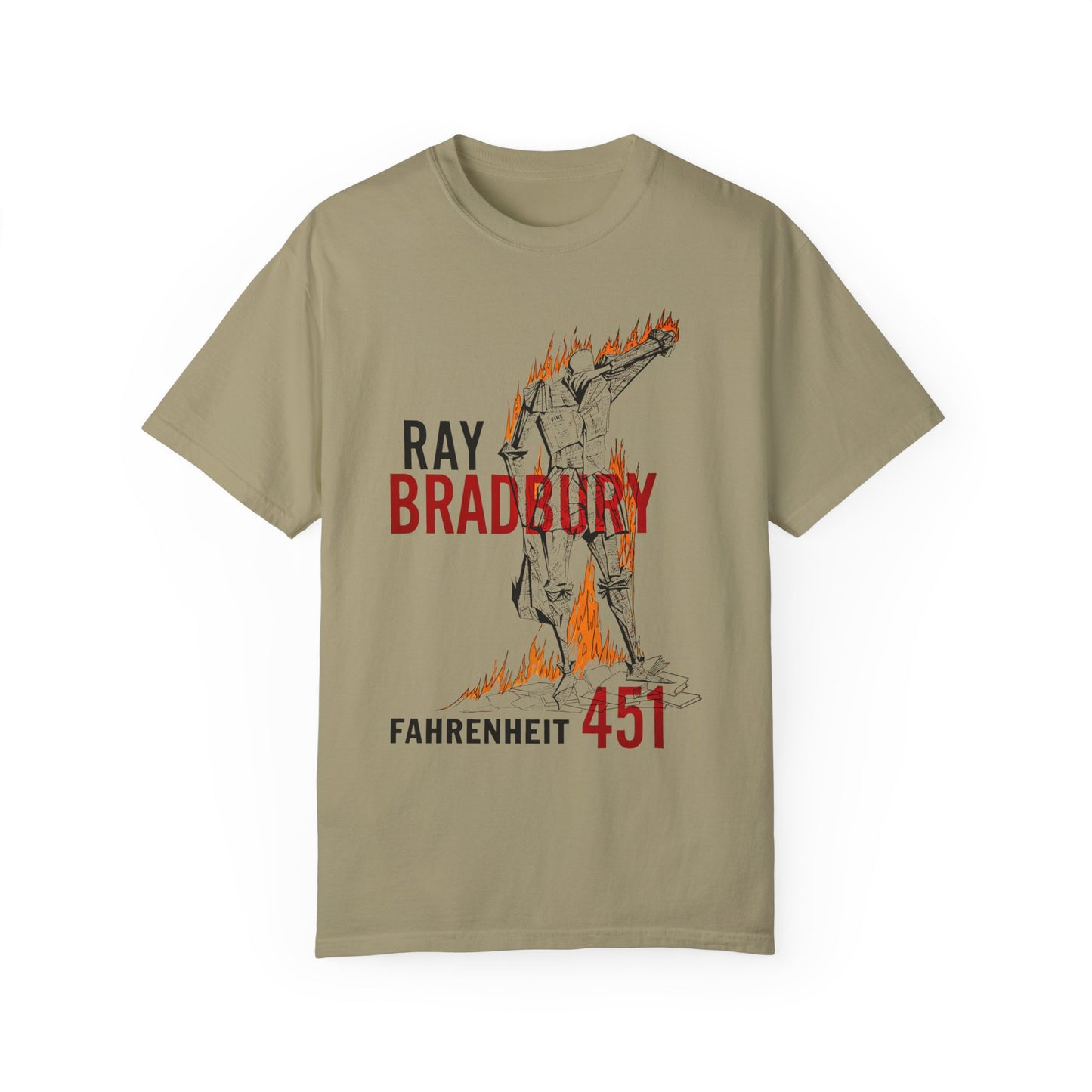 Fahrenheit 451 T Shirt, Ray Bradbury Shirt, Dystopian Shirt, Book Lovers Gift, Comfort Colors Garment-Dyed T-shirt