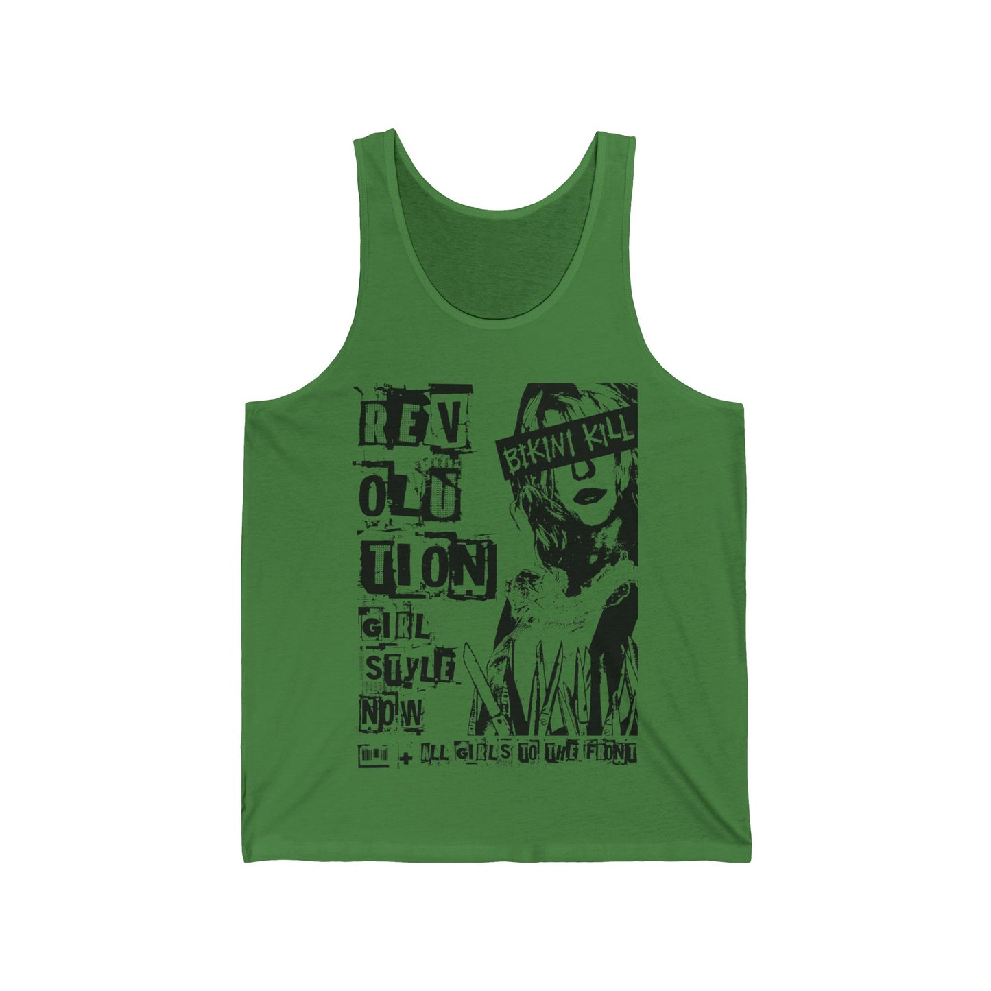 Cute Bikini Kill - Revolution Girl Style Tank Top, Feminist Punk Rock Band Tank Top, Bikini Kill Bella Canvas® Tank Top