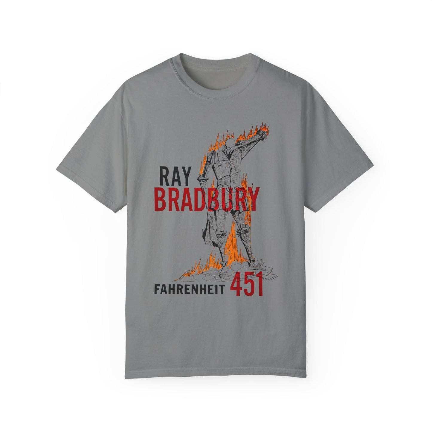 Fahrenheit 451 T Shirt, Ray Bradbury Shirt, Dystopian Shirt, Book Lovers Gift, Comfort Colors Garment-Dyed T-shirt