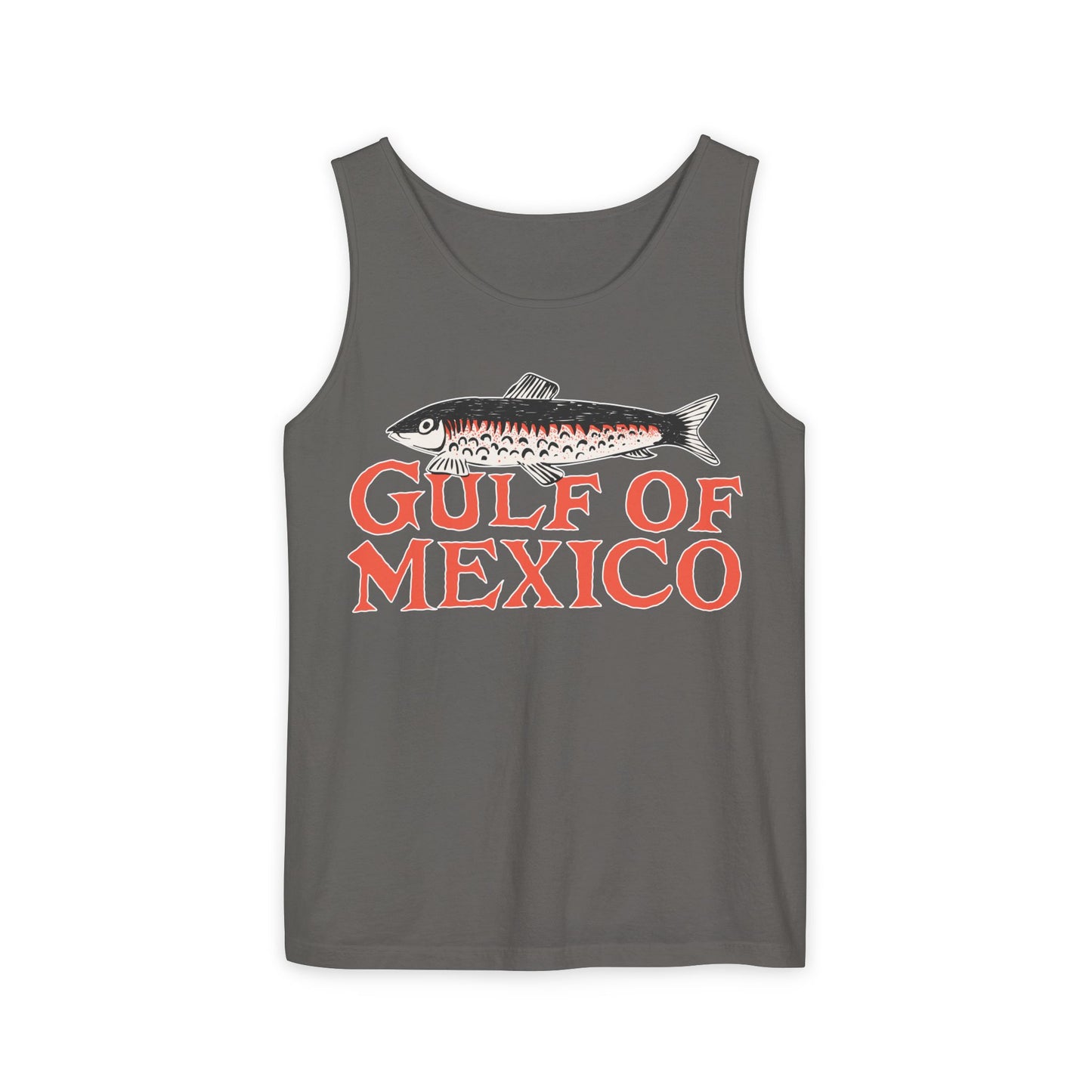 Gulf of Mexico Tank Top Comfort Colors®, Gulf of Mexico Tank, Unisex Summer Beachwear Tanks, Fisherman's Gift Tee