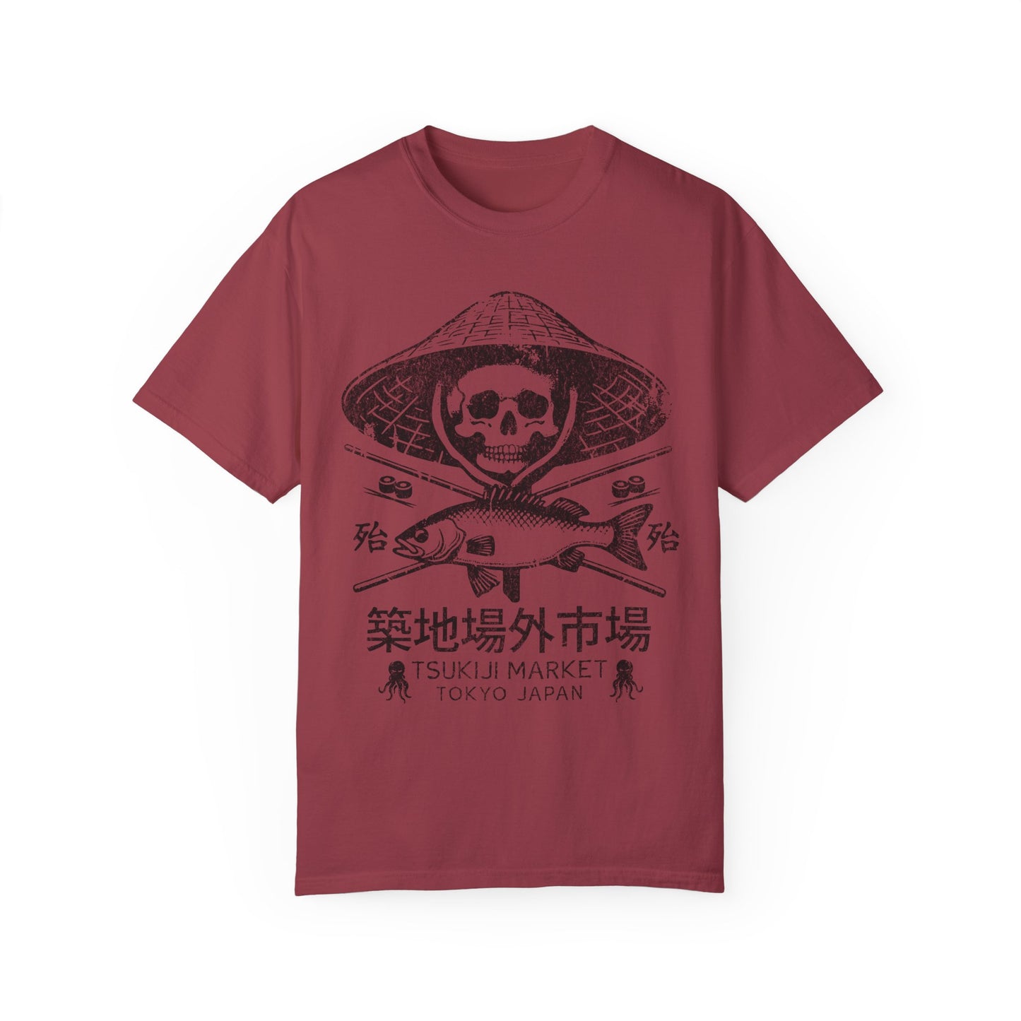 Tokyo Tsukiji Market Fish Comfort Colors® Tee, Tsukiji Fish Market Shirt, Tokyo Shirt, Tuna Shirt, Japanese Aesthetic Shirt